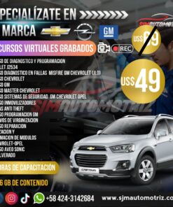 Pack 10 Cursos Chevrolet-GM-Opel: Diagnóstico, Programación y Módulos (70 h | 16 GB)