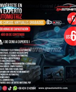 Pack 100 Cursos Automotrices: Electricidad, Inyección, Programación y ECUs (930 h | 400 GB)