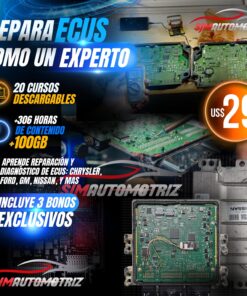 Curso Experto en Reparación de Computadoras Automotrices Pack 20 cursos