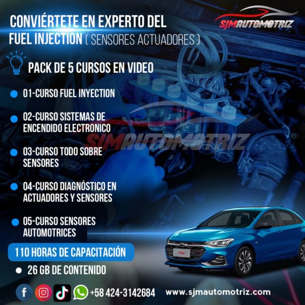 🔥🚘 Pack 5 Cursos de Fuel Inyection Sjm Automotriz