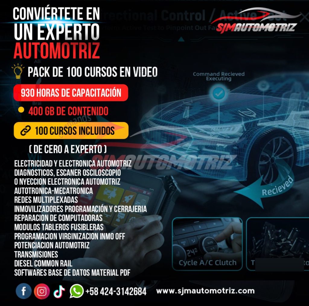 🔥🚘 Pack 100 Cursos en Videos - Sjm Automotriz