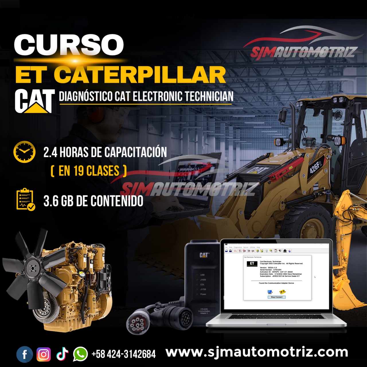 🔥🚜 Curso ET CATERPILLAR (Diagnóstico Cat Electronic Technician) - Sjm ...