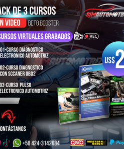 Beto Booster: Pack 3 Cursos de Diagnóstico Automotriz (10 h | 3.4 GB)