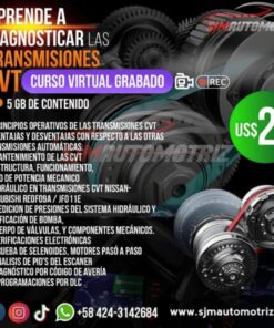 Curso Diagnóstico de Transmisiones CVT – Funcionamiento, Pruebas y Reparación (Online)