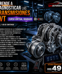 Curso Diagnóstico de Transmisiones CVT – Funcionamiento, Pruebas y Reparación (Online)