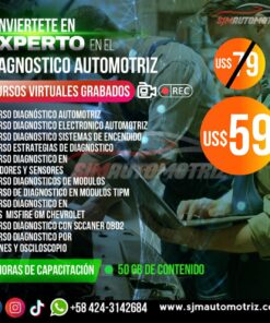 Pack de 10 Cursos de Diagnóstico Automotriz – 115 h | 50 GB