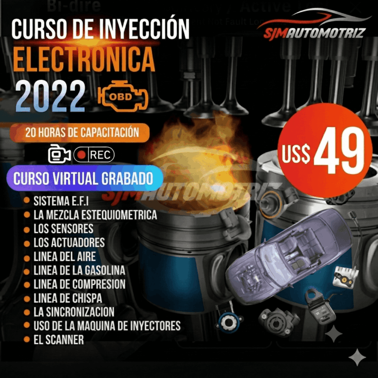 Curso de Inyección Electrónica – 20h EFI, Sensores y Scanner
