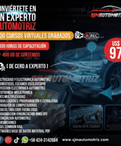 Pack 100 Cursos Automotrices: Electricidad, Inyección, Programación y ECUs (930 h | 400 GB)