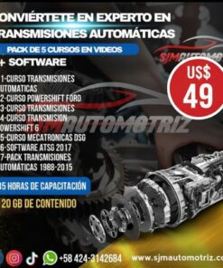 Curso Transmisiones Automáticas: Diagnóstico, Mantenimiento y Reparación (111 h | 12 GB)