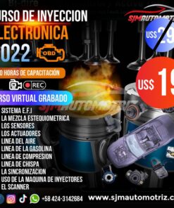 Curso de Inyección Electrónica – 20 h | EFI, Sensores y Scanner (Descargable)