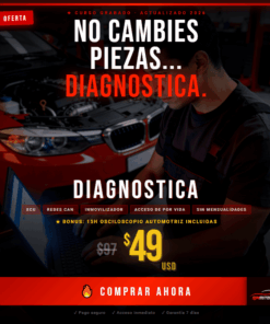 Curso de Diagnóstico Automotriz: ECU, Redes CAN e Inmovilizador — Actualizado 2026