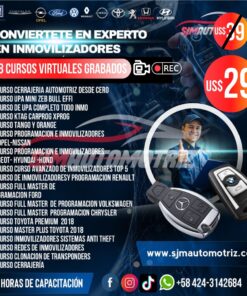 🔥 Curso de Inmovilizadores Programación y Cerrajería  (Pack 18)