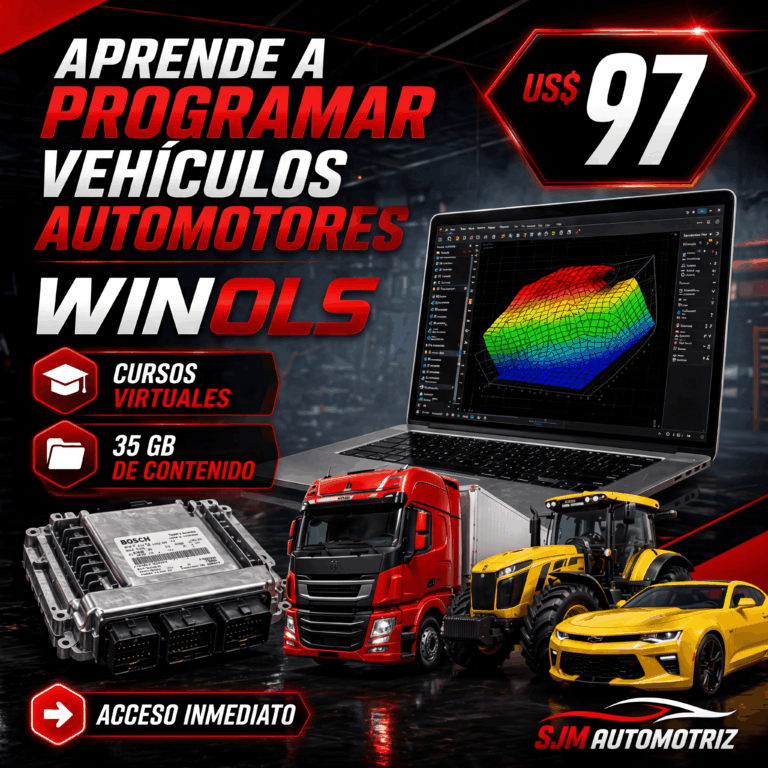 Curso WinOLS: Reprogramación de ECUs Nivel Experto + WinOLS 5.0 Incluido