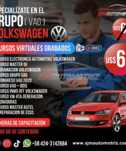 Curso Especialízate en Grupo VAG – Diagnóstico y Programación VW, Audi, SEAT y Skoda