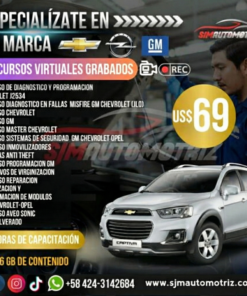 Pack 10 Cursos Chevrolet-GM-Opel: Diagnóstico, Programación y Módulos (70 h | 16 GB)