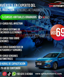 Pack 5 Cursos de Fuel Injection: Diagnóstico e Inyección | 110 h Online