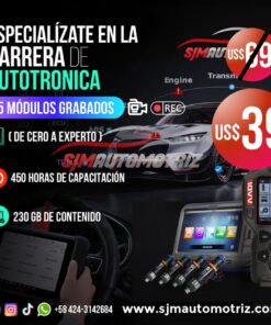 Curso de Autotrónica – 25 Módulos Intensivos (450 h | 230 GB | Online)