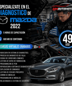 Curso Diagnóstico Mazda – Sistemas Skyactiv, M-Hybrid y Osciloscopio