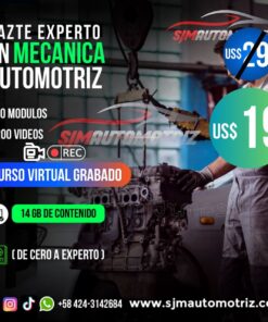 Curso Mecánica Automotriz 200 Completo: 20 Módulos, 60 h y 14 GB (Descargable)