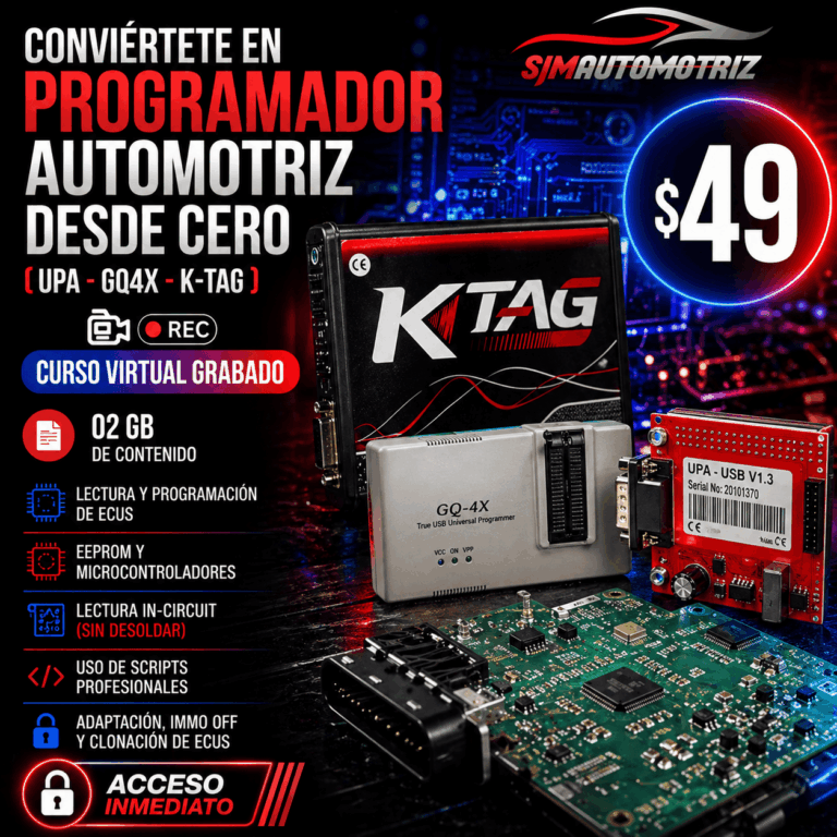 Curso Programador Automotriz Desde Cero | Aprende Reprogramación y Diagnóstico