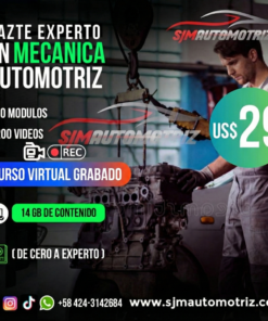 Curso Mecánica Automotriz 200 Completo: 20 Módulos, 60 h y 14 GB (Descargable)