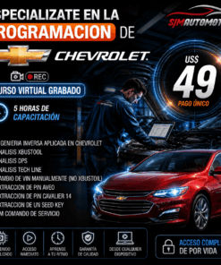 Curso Programación Chevrolet GM 2023 / Actualización 2025 – ECUs e Inmovilizadores