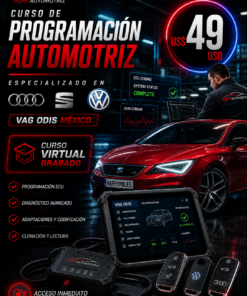 Curso Audi/Seat/VW VAG ODIS México 2023 – Diagnóstico y Programación ECUs