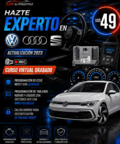 Curso VW-Audi-SEAT Actualización 2023 – Programación de ECUs y Tableros (VAG)