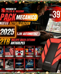 Pack Mecánico HDD 2TB 2025 | Software + Diagramas Automotrices Sin Suscripciones