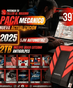 Pack Mecánico HDD 2TB 2026 | Software + Diagramas Automotrices Sin Suscripciones