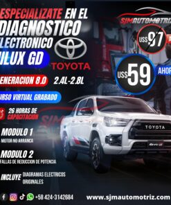 Curso Electrónico Toyota Hilux GD 8.0 – Diagnóstico Profesional (2.4L-2.8L)