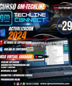 Curso GM Techline Actualización 2024 – Diagnóstico, Programación y Herramientas GM