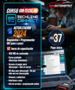 Curso GM Techline Actualización 2024 – Diagnóstico, Programación y Herramientas GM