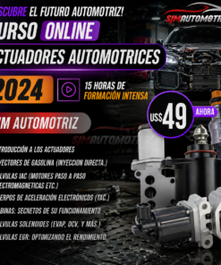 Curso Actuadores Automotrices 2024: Diagnóstico y Control (15 h)