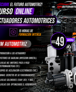 Curso Actuadores Automotrices 2024: Diagnóstico y Control