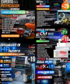 Pack de Potenciación Automotriz: Chiptuning, WinOLS, HP Tuners (10 Cursos)