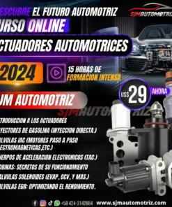 Curso Actuadores Automotrices 2024: Diagnóstico y Control (15 h)