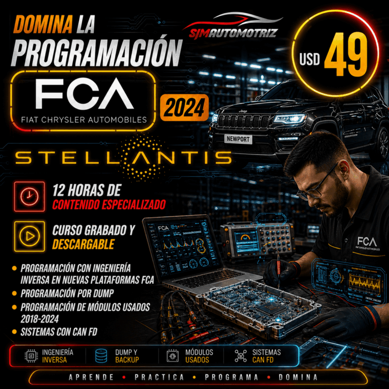 Curso Programación FCA Stellantis 2024 – Diagnóstico y Configuración de ECUs