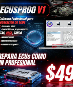 ECUSPROG V1: Software de Reparación de ECUs y Computadoras Automotrices