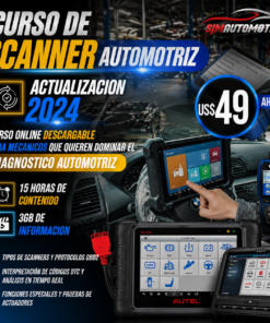 Curso de Scanner Automotriz 2024: Diagnóstico OBD2 Multimarca (15 h)