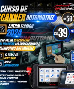Curso de Scanner Automotriz 2024: Diagnóstico OBD2 Multimarca (15 h)