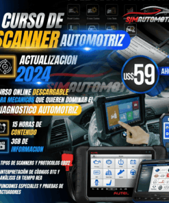 Curso de Scanner Automotriz 2024: Diagnóstico OBD2 Multimarca (15 h)