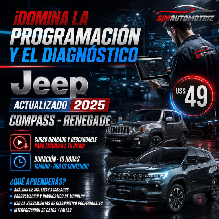 Curso Programación Jeep 2024 – Diagnóstico y Configuración Avanzada de Módulos