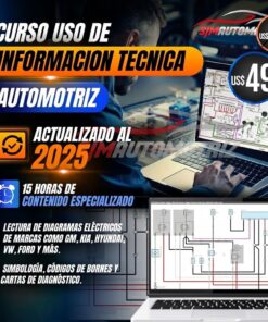 Curso Interpretación de Diagramas Automotrices 2025: Símbolos, CAN y Diagnóstico Profesional