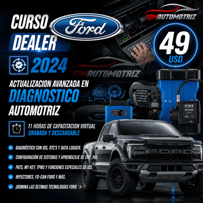 Curso Ford Dealer 2024 – Programación, Diagnóstico y Adaptación Ford/MAZDA