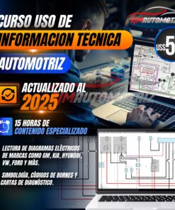 Curso Interpretación de Diagramas Automotrices 2025: Símbolos, CAN y Diagnóstico Profesional