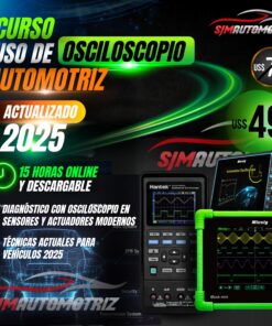 Curso de Osciloscopio Automotriz 2025: Diagnóstico por Señales, Sensores e Inyección