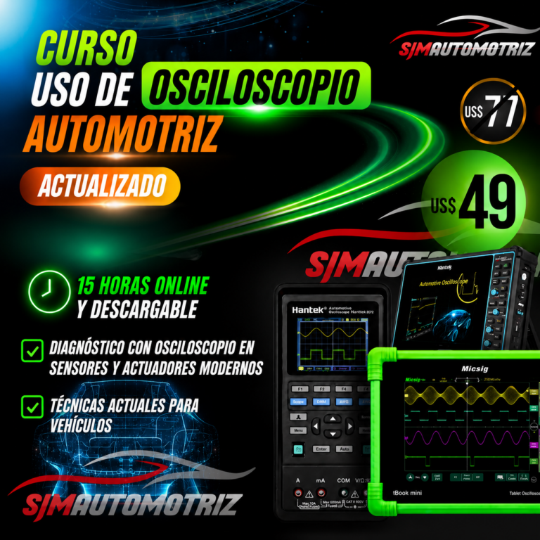 Curso de Osciloscopio Automotriz para Diagnóstico