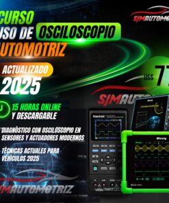 Curso de Osciloscopio Automotriz 2025: Diagnóstico por Señales, Sensores e Inyección