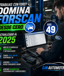 Curso FORSCAN Actualizado 2025 – Diagnóstico y Programación Ford/Mazda